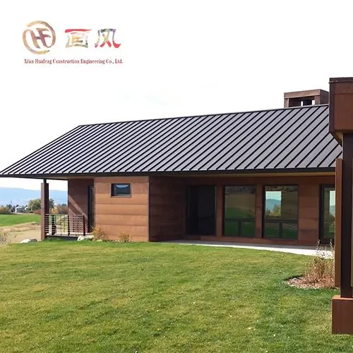 Metalen verandadak met staande naad